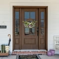 thumbnail image 3 of Northlight Allium, Statice and Lavender Half Spring Wreath - 24" - Purple, 3 of 6
