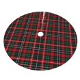 thumbnail image 3 of Christmas Plaid Christmas Tree Skirts 30" Inch, Thicken Winter Holiday Tree Mat, Xmas Tree Skirt For Rustic Christmas Holiday Decorations, 3 of 8