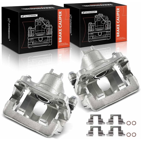 A-Premium Disc Brake Caliper Assembly with Bracket Compatible with Acura MDX 2001-2006 Honda Pilot 2003-2008 Rear Left and Right 2-PC
