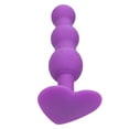 thumbnail image 3 of First Time Vibrating Triple Beaded Anal Probe - Purple, 3 of 8