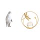 thumbnail image 1 of Escultura De Cristal De Pingüino, Figura Coleccionable, Artesanía, Adorno Decorativo, Estatua De Animal De Resina, Escritorio De Metal, Soporte Interior Para Inauguración De La Casa, Mesa,, 1 of 8