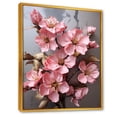 thumbnail image 2 of Designart "Pink Cherry Blossom Garden Nature's Jewel III" Landscapes Framed Wall Art - Traditional Pink Tree Cherry Blossom Living Room Framed Canvas Art, 2 of 6
