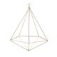 thumbnail image 1 of Soporte geométrico para plantas, soporte geométrico para colgar flores, musgo, helecho, decoración de plantas (oro imitado), 1 of 13