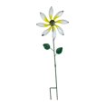thumbnail image 3 of simhoa Outdoor Wind with Stake Flower Garden Stake Crafts 360 degree Rotating Metal Windmill Yard Art for Backyard Home Decoration white, 3 of 10