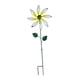 thumbnail image 3 of Escultura artística de jardín con estaca de hierro y flores, adorno impermeable blanco, 3 of 8