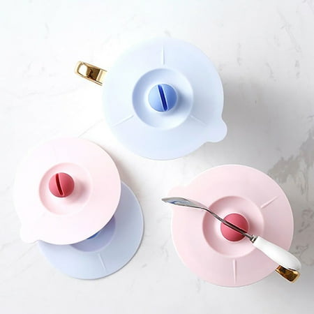 

10cm Food Grade Silicone Leakproof Dustproof Sealed Coffee Mug Cup Lid Cover