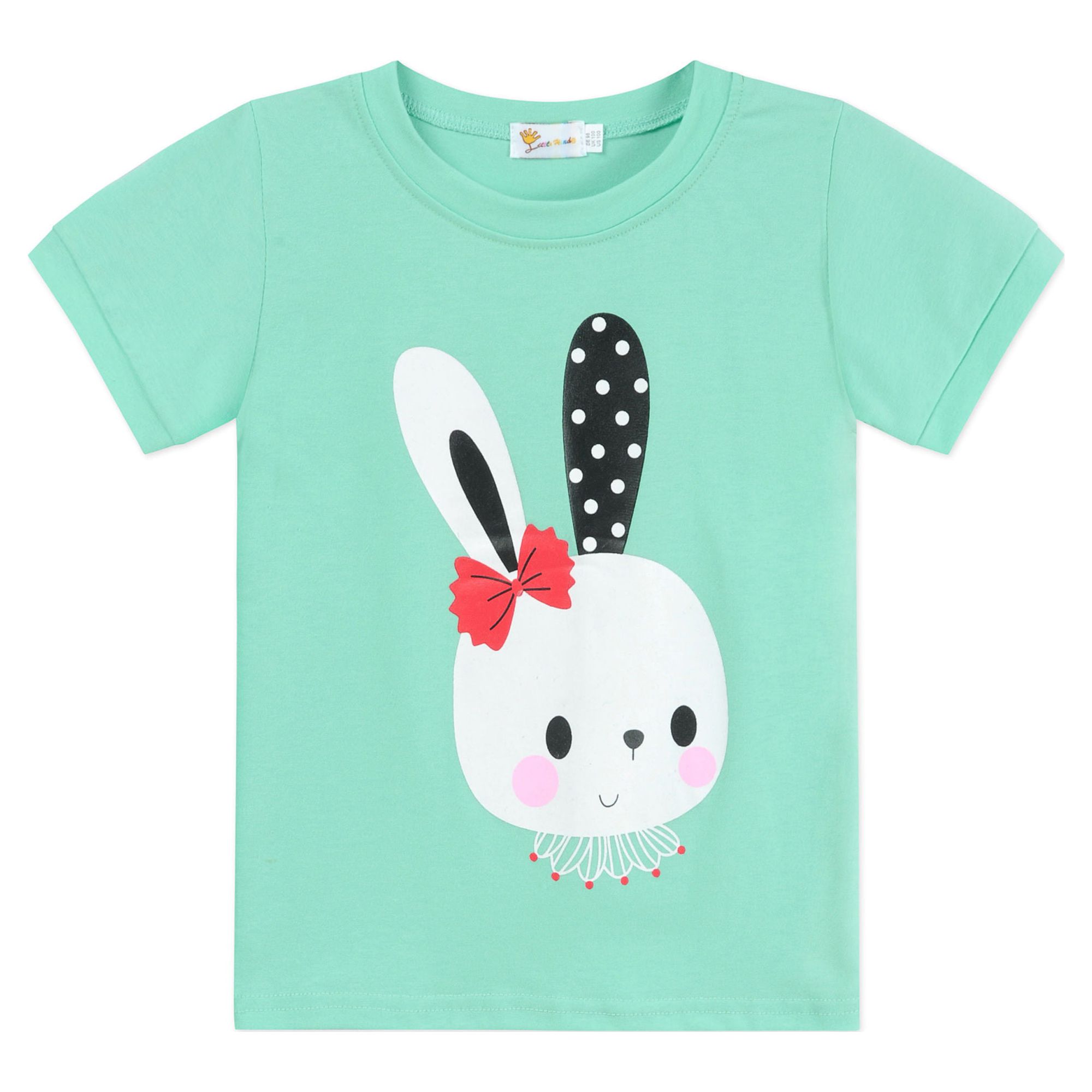 Little Hand Toddler Girl Bunny Pajamas 100% Cotton Girls Summer Short Set 2t - image 2 of 7