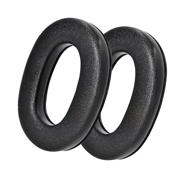 Comfortable Protein Leather Earmuffs for 3M Work Tunes Connect Hearing Protector Replacement, Black