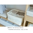 thumbnail image 6 of Large Canvas Storage Bag | 60x45x30cm Closet Organizer for Clothes, Blankets & Pillows | Breathable Cotton with Zipper & 4 Handles | Foldable Beige Clothes Organizer, 6 of 7