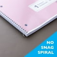 thumbnail image 4 of BAZIC Spiral Notebook, 1 Subject, Wide Ruled Paper 8" x 10-1/2", 70 Sheets, Assorted Pastel Color, 6-Pack, 4 of 7
