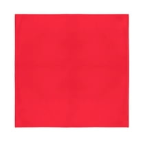 Pack of 4 Men's Large Handkerchiefs 100% Cotton Solid Hankie (Red)