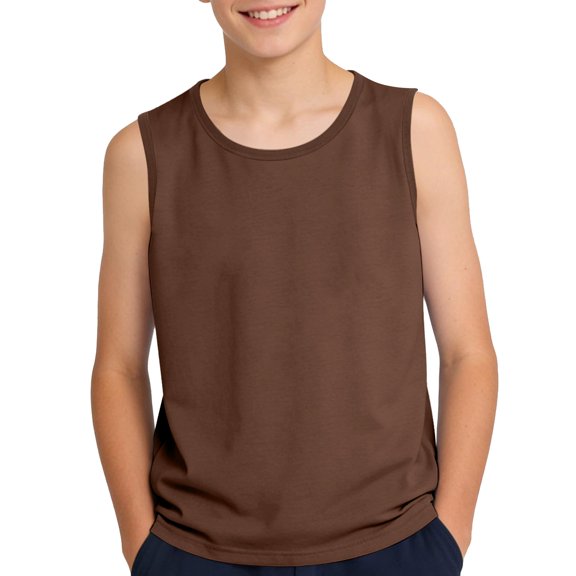 LWNYDPLSD Boys Summer Tank Top Casual Sleeveless T Shirt for Kids Outdoor Cool Printed Tank Top Teens Lightweight Comfortable Clothes