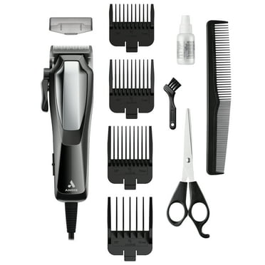 Andis Ultra Clip Corded 10-Piece Clipper Kit, Black / Silver