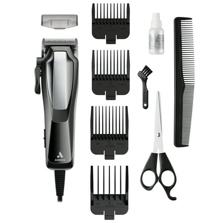 Andis Ultra Clip Corded 10-Piece Clipper Kit, Black / Silver