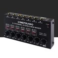 thumbnail image 4 of Compact 6-Channel Stereo Audio with Low Noise 6.35mm Interface – Ideal for Wind Instruments, Electric Guitars, Keyboards & Electronic Drums – Metal Iron Shell, Independent Volume Control, USB, 4 of 6