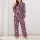 thumbnail image 2 of Balery music Skull record Guitar Conjunto de Pijama con Estampado para Mujer, Conjunto de Dos Piezas con Manga Larga, Ropa de Dormir Suave con Bolsillos, Pijamas Cómodos-X-Large, 2 of 7