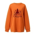 thumbnail image 4 of WXLWZYWL Trendy Sweatshirts For Women 2023 Womens Christmas Round-Neck Print Long Sleeve Tops Printed Regular Blouse, 4 of 5