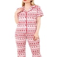 thumbnail image 2 of Family Matching Clothes Christmas Sleepwear  Tree Print Tops Trousers Baby Romper Pajamas Set, 2 of 7