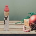 thumbnail image 3 of Christmas Nilgiri Wood Snowman Avec Toque Totem Pole, 3 of 3