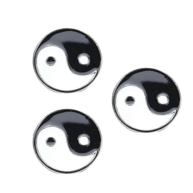 Eight Diagram Shaped Brooch for Women Made of Zinc Alloy Durable Lightweight 3PCS
