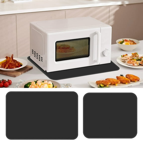 FUYGRCJ 2PCS Heat Resistant Mats for Countertop, Fireproof 15.7x23.6inch Heat Resistant Grill Mats, Hot Pad Air Fryer Mats, Kitchen Countertop Protector for Coffee Maker, Stand Mixer, Toaster, Oven