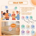thumbnail image 3 of Qianyu 6 Pack Keyboard Fidget Toy Fidget Clicker Keyboard Keychain Decompression Button Finger Clicker Toys Keycap Fidgets Keychain for Adults DIY Crafts Party Supplies, 3 of 5