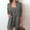 Dark Gray, variant on WXLWZYWL Womens Suits Blazer and Pants Solid Long Sleeve Cardigan Coat Pocket Vest Shorts Suit Dark Gray