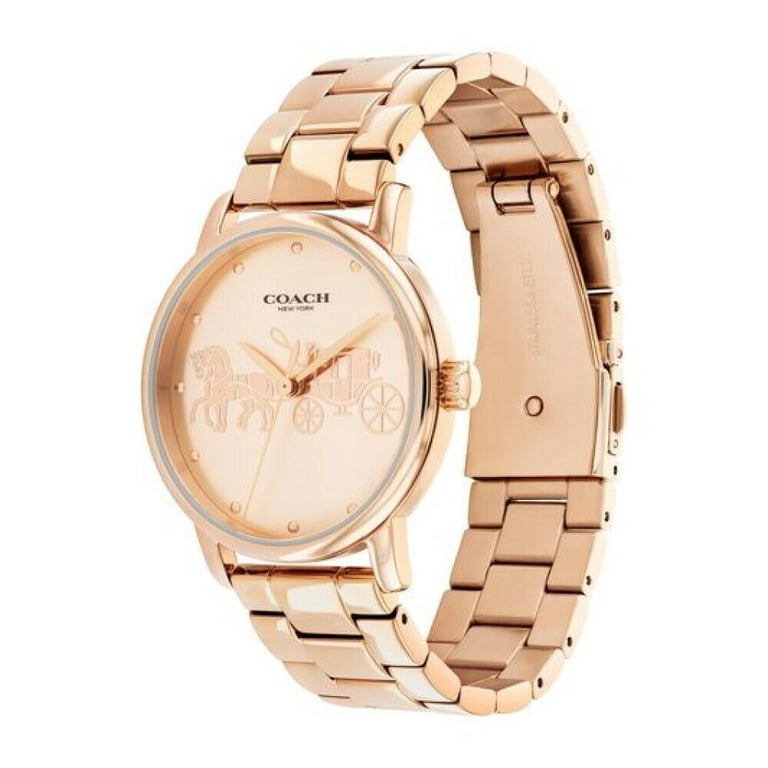 Coach Women\'s Grand Rose Gold-Tone Watch NEW AUTHENTIC COACH GRAND CLASSIC ROSE GOLD WOMEN main image 4