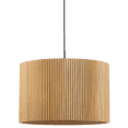 thumbnail image 1 of Bouclair Natural Ribbed Wood Ceiling Lamp, 1 of 5