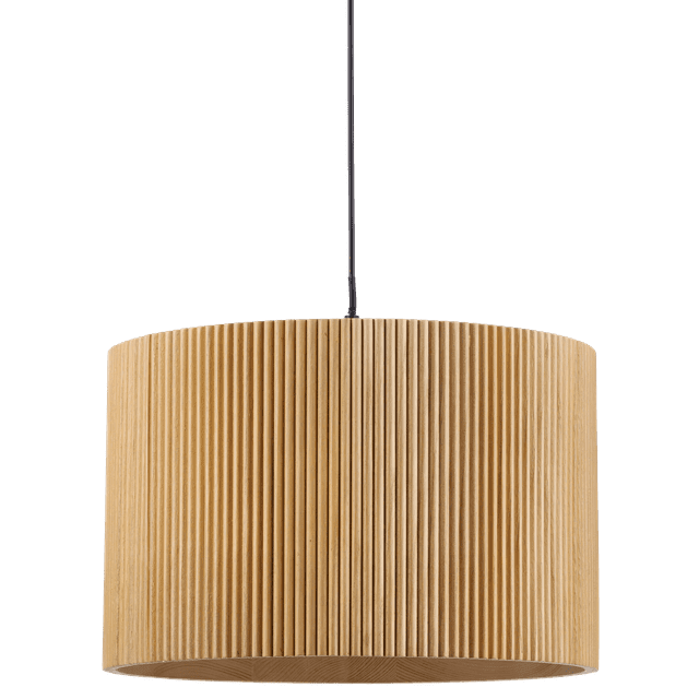 Bouclair Lampe de Plafond en Bois Naturel Nervuré