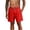 Red, variant on lcziwo Mens Gym Shorts with Pockets Knee Length Outdoor Elastic Waist Beach Shorts Hiking Fishing Travel Drawstring Chino Shorts Red L