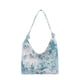 thumbnail image 2 of Bolso tote de lona para mujer | Bolso bandolera de gran capacidad | Estilo cubo con ribete de borlas | Colores negro, verde y azul, 2 of 6