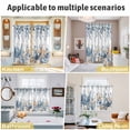 thumbnail image 5 of Blue Eucalyptus Coastal Kitchen Curtains Window Panels, Beach Starfish Shell Nautical Insulated Window Treatment Curtain, Grommet Curtains for Bedroom/Living Room/Bathroom, 2 Piece 42"Wx63"L, 5 of 8