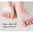 thumbnail image 2 of 4 Pairs  Silicone Toe Separators for Women,  Bunion Corrector Breathable and Soft,  Toe Separators for Women and Men (4 Pairs*Beige), 2 of 7