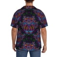 thumbnail image 5 of Fotbe Paisley And Owls print Short Sleeve Button Down Shirts for Men Casual Summer Beach Wrinkle Free Shirt-4X-Large, 5 of 7