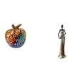 thumbnail image 1 of Estatua de estatuilla,Estatuas de resina Escultura Decoración del hogar Mini,Figura de escritorio,Artesanía de escritorio con figuras africanas coleccionables,Estatua de dama tribal,pieza de, 1 of 8