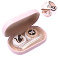 thumbnail image 2 of Cute Contact Lens Case Travel Kit Portable Contact Case Container with 2 Contact Lens Box, and Tweezers, 2 of 8