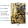 thumbnail image 2 of FMSHPON Retro Parisian Artistic Toned Eiffel Tower Clipboard Hardboard Wood Nursing Clip Board and Pull for Standard A4 Letter 13x9 inches, 2 of 5