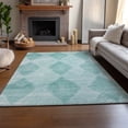 thumbnail image 6 of Addison Rugs Mayfield Washable Transitional Geometric Teal Rectangle Rug, 8' x 10', 6 of 6