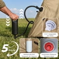 thumbnail image 5 of Ktaxon 2-4 People Inflatable Tent with Hand Pump for Camping, Easy Setup Air Glamping Tents with Extra Canopy, Camping Tent for Family, Khaki, 5 of 10