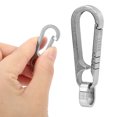 thumbnail image 2 of Llavero portátil de aleación de titanio, llavero de cintura para llave de coche, llavero duradero (plata), 2 of 8