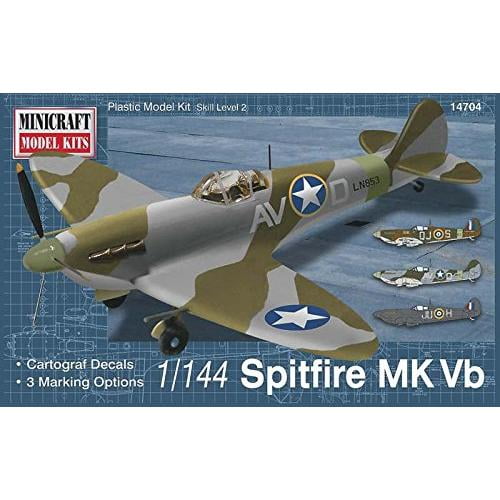 Models & Kits 1/144 DIY Mark 5 Spitfire Fighter Airplane Aircraft Model