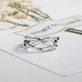 thumbnail image 2 of Anillo de plata de ley 925 maciza para mujer, anillo de pulgar de plata vintage ajustable, anillos de dedo abiertos unisex redimensionables para mujeres, hombres y niñas JFHHH pequeña, 2 of 5