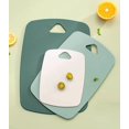 thumbnail image 1 of Tablas de cortar para cocina, tablas de cortar gruesas para carne, verduras y frutas, con mango de fácil agarre (verde, 3 piezas), 1 of 4