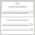 thumbnail image 3 of EXCLUSIVE HOME Torch 1" Curtain Rod and Coordinating Finial Set, Matte White, Adjustable 36"-72", 3 of 7
