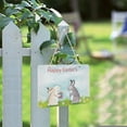 thumbnail image 2 of SKYSONIC Easter Bunny Rabbit Welcome Sign Front Door Decor Wall Hanging Plaque Rectangular Door Hanging Sign Porch Decorations for Home Outdoor Indoor Holiday, 2 of 6