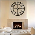 thumbnail image 2 of 24 Inch Large Modern Decorative Wall Clock Metal Home Decor Clocks for Living Room Kitchen, 2 of 8
