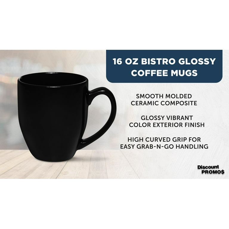 Large Coffee Cups 16 oz. Set of 10, Bulk Pack - Perfect for Tea, Espresso,  Cappuccino, Hot Cocoa - Black - Walmart.com