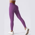 thumbnail image 2 of Women's High Waisted Scrunch Butt Leggings Stretchy Workout Yoga Pants, 2 of 7