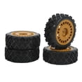 thumbnail image 5 of 4pcs RC Wheel Tires 12mm Hex Brown Plastic Rubber Concavoconvex Texture RC Tires for 1/10 Flat Sports Car 01, 5 of 8
